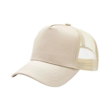 Imagem de Boné de Beisebol Snapback Curvo - Adulto, Malha, Verão, Hip Hop, Ajust