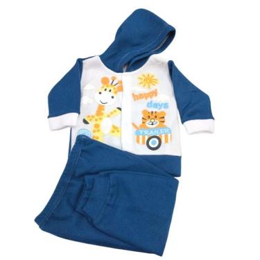 Imagem de Conjunto Inverno Para Bebê Com Capuz Em Soft Infantil Estampa Sortida 