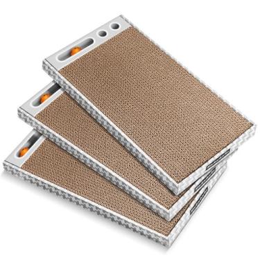 Imagem de Cat Scratching Board Markarbarka, pacote com 3 cartões reversíveis