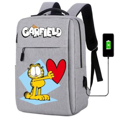 Imagem de Mochila Escolar Estampa Infantil Gato Fofinho Comilão Notebooks, Traba
