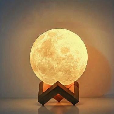 Imagem de Crianças Decoração Do Quarto Lua Luz Da Noite Planeta Lâmpada Decoraçõ