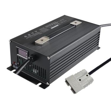 Imagem de Lzyjckh Carregador de Bateria para Empilhadeira 12V/24V/36V/48V/60V/72V, com Conexão Anderson de 120A/175A/350A para Carregamento de Baterias de Chumbo-Ácido,60a 20a black,120A