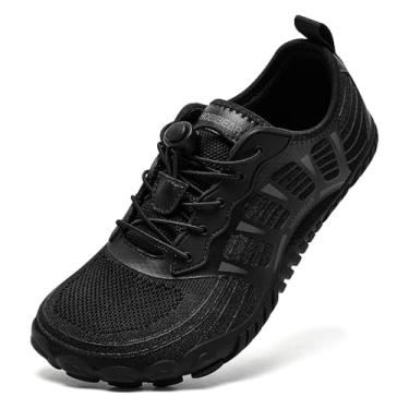Imagem de HOBIBEAR Tênis masculino feminino descalço e minimalista | Sola Zero Drop | Trail Runner, Preto, 11 Wide Women/10 Wide Men