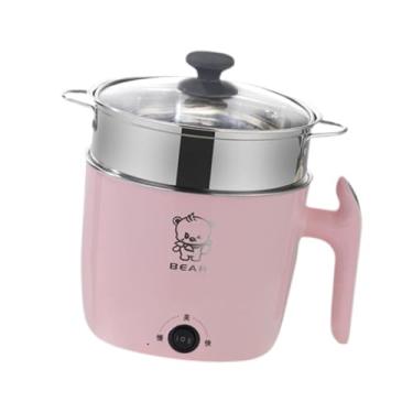 Imagem de IEUDNS Panela Elétrica para Preparar Alimentos, Rosa com Vaporizador