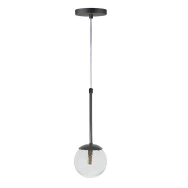Imagem de Pendente Globo Esfera De Vidro 12cm - Preto - Vidro Cristal