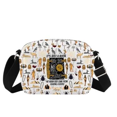 Imagem de MBMSO Mummy Movie Merch 90's Horror Movie Gifts for Movie Fans The Book of the Dead Ancient Egypt Gifts Mummy Crossbody Bag, 90s Movie Hb-cb, Bolsa tiracolo pequena