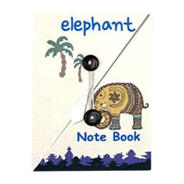 Imagem de YWMJZEU Caderno Agenda Caderno Diário Suprimentos Portáteis Desenho Animado Compacto para Mulheres Presente Presentes Escrita Planejamento Manual Caderno de D, Elefante