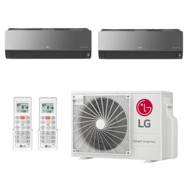 Imagem de Ar Condicionado Multi Split Inverter Hi Wall LG Artcool 21000 BTUs (9000 + 18000) Quente/Frio Z3UW21GFB1.AWGZBR1 - 220V