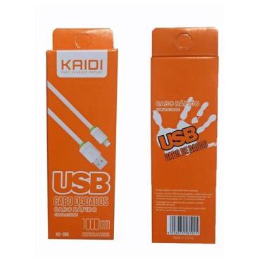 Imagem de Cabo Carregador para Apple Iphone 5s Lightning IOS - Kaidi