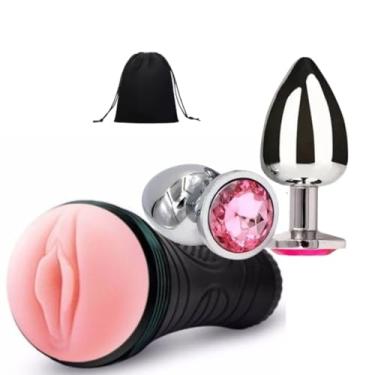 Imagem de Presente dia dos Namorados Gay Lanterna Massageadora Penianae Plug Anal P Masturbação com Vibração e Estimulo Anal
