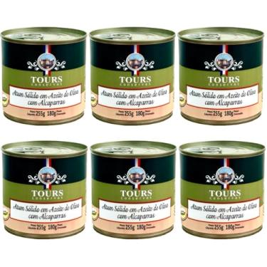 Imagem de 6X Atum Sólido em Azeite de Oliva com Alcaparras Tours 255g
