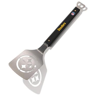 Imagem de YouTheFan NFL Pittsburgh Steelers Spirit Series Sportula Espátula de grelha de aço inoxidável, 46 cm x 10 cm