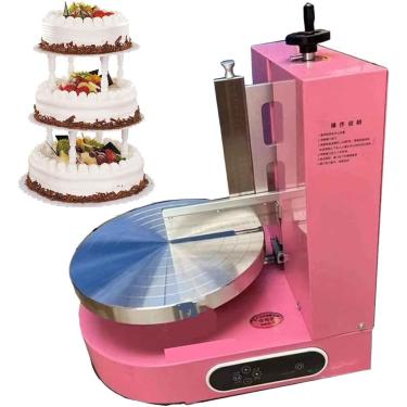 Imagem de Máquina de espalhamento de spreading de creme elétrico de bolo de aniversário, máquina de espalhamento de creme automático de bolo de 4-12 polegadas, creme de bolo, spreading de revestimento