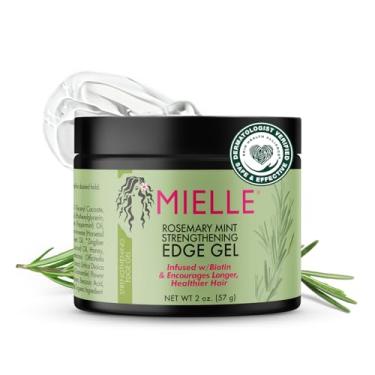 Imagem de Mielle Organics Rosemary Mint Strengthening Edge Gel, infundido com biotina, 2 onças