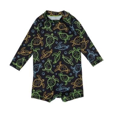 Imagem de Macaquinho Bebê Praia Traje Banho Baby Proteção Solar Uv - Fofotinhos,