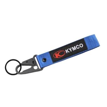 Imagem de jininshengxindianzi Motorbike Keychain Compatible With Kymco AK550 Xciting 250 300 400 500 Downtown 125 200i 300i 350i X Town Ct250 Ct300 S400 Key Chain Keyring(Ivory)