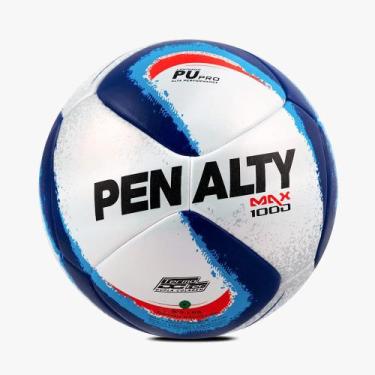 Imagem de Bola Futsal Penalty Max 1000 Xxiv - Branco, Branco, Azul, Vermelho, UN