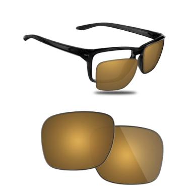 Imagem de Fiskr Lentes polarizadas de substituição compatíveis com óculos de sol Oakley Sylas OO9448 57 mm, resistente a impactos e ajuste perfeito, Bronze metálico, One Size