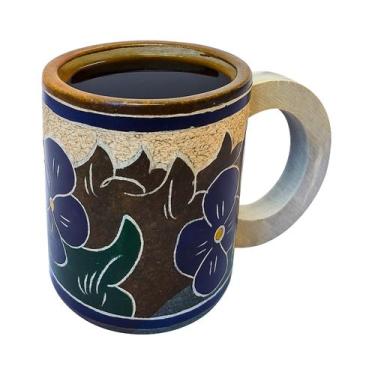 Imagem de Caneca Café Pedra Sabão Floral 300 ml Bebidas Quentes Frias - Ô Bichim
