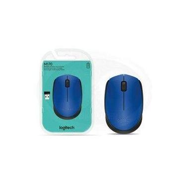 Imagem de Mouse Sem Fio Logitech Azul M170 - M170 - 910-004800 AZUL