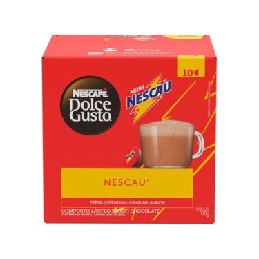 Imagem de Cápsula Achocolatado Nescafé Dolce Gusto Sabor Nescau 10 Cápsulas, 10 