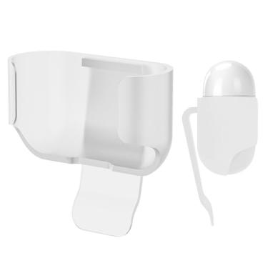 Imagem de Geekria Capa de fone de ouvido de policarbonato ultraleve compatível com Apple AirPods 4, capa rígida para caminhadas, atividades ao ar livre, fixação firme (branca, 1 pacote, capa única)