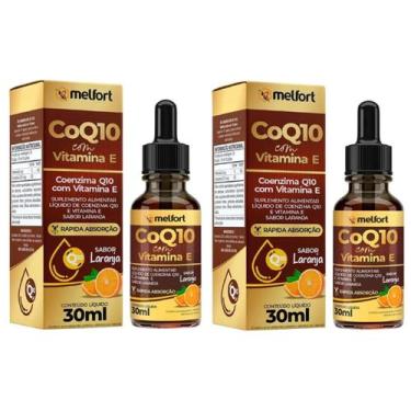 Imagem de Kit 2x Coenzima Q10 Com Vitamina E Rápida Absorção 30ml Melfort - Flor
