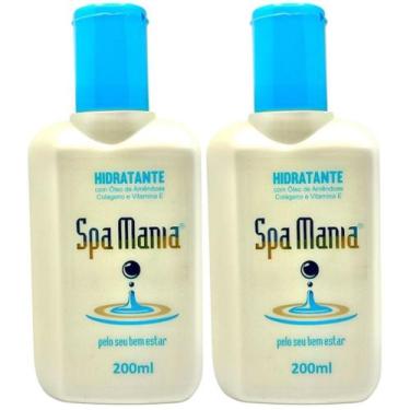 Imagem de Kit 2 Creme Hidratante Spa Mania com Óleo de Amêndoas , Colágeno e VIt