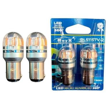 Imagem de Lâmpada Led 1157 BAY15D 2 Polos Micro Advanced 360 RayX 12-24v Canbus Vermelho
