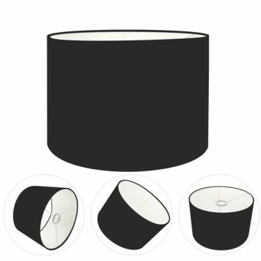 Imagem de Cúpula Abajur Cilíndrica Cp-8022 Ø45x30cm Preto