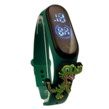 Imagem de Relógio Touch Digital Infantil Dinossauro Meme_Verde - Smactudo