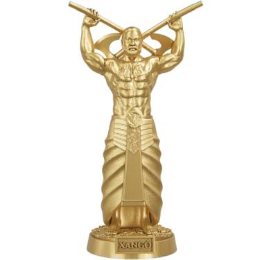 Imagem de Estátua Xangô Imagem Umbanda Candomblé Orixá (Cor Ouro)