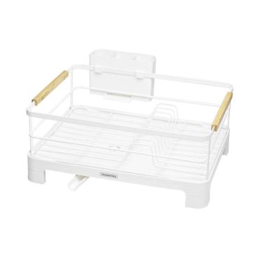 Imagem de Escorredor de Louça Plurale com Secador e Porta Talheres Branco Tramontina 61536/200