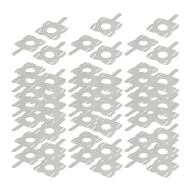 Imagem de AsrMyjcx Abas de conexão do pacote de bateria Folha de soldador a ponto Conector de componente eletrônico Superfície lisa Projetos de reparo de montagem faça, 50 Peças