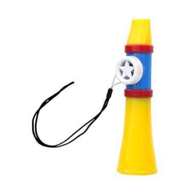 Imagem de YIJU Kazoo Toy Profissional Único Bom Companheiro com Cordão Presente Boca Flauta para Guitarra Teclado Iniciante Todas as Idades, Amarelo