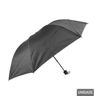Imagem de Guarda Chuva Manual 52cm 7V Reto Preto - Tudo em Caixa