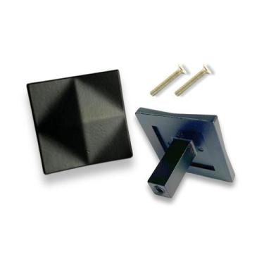 Imagem de 1 Puxador Ponto Quadrado 35mm Em metal de Alta Qualidade - Compras Fác