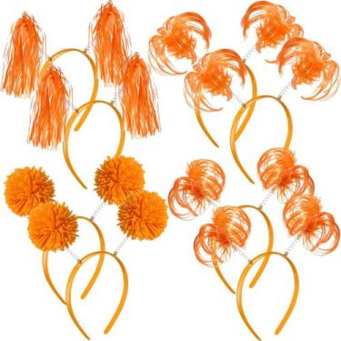 Imagem de Bandanas Censen Pom Pom Headbands, chapéus de festa, 8 peças