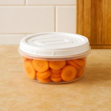 Imagem de Pote Porta Mantimento Plástico Redondo Rosca Tradicional com Tampa 900