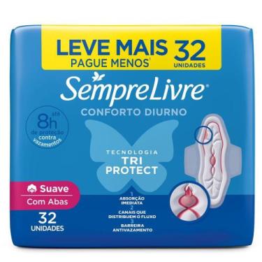 Imagem de Absorvente Sempre Livre Adapt Plus Suave Com Abas Leve Mais Pague Meno