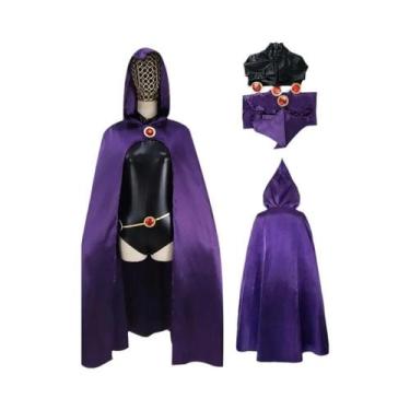 Imagem de Traje de Cosplay da Ravena - Teen Titans - Fantasia Deluxe para Hallow