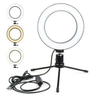 Imagem de Iluminador Led Ring Light 6 Polegadas 16Cm Para Gravar - Alex Cuiaba
