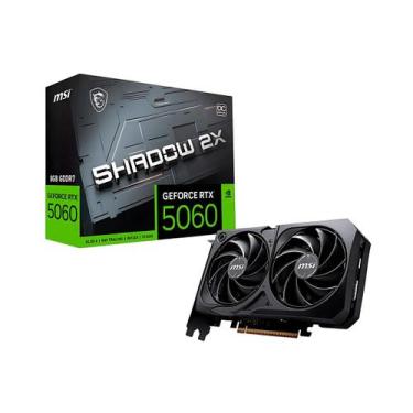 Imagem de Placa de Vídeo MSI GeForce RTX 5060 Shadow 2X OC  8GB GDDR7, Ray Traci