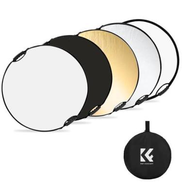 Imagem de Refletor de luz K&F Concept 5 em 1 80cm com alças