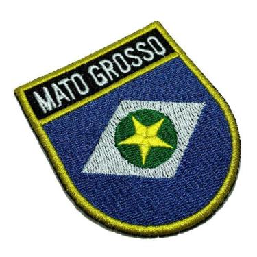 Imagem de BE0193ET01 Bandeira Mato Grosso Brasil Patch Termo Adesivo - BR44
