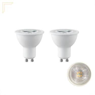Imagem de 2 Lampada Dicroica Led Neutro Mr16 GU10 6W 4000k Lup10 - Acende a Luz