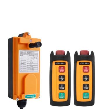 Imagem de grtowsnu Mini Guindaste Elétrico Sem Fio Com Controle Remoto, Guincho Industrial De 2 Botões, 110 V, Caminhão Basculante, Rádio Controlador, Transmissores E Receptores