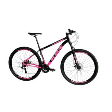 Imagem de Bicicleta Bike Aro 29 MTB Alumínio KSX SD7 21V Câmbios Especiais Cabeamento Interno Unissex (ROSA C/PRETO (ADS ROSA), 15)