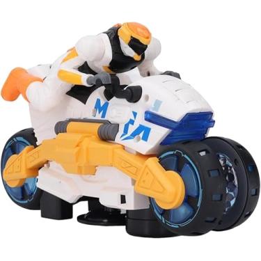 Imagem de Moto Acrobática Com Música de Luzes, Brinquedo de Motocicleta Giratório de 360 ​​graus, Design de Transformação Criativo para Crianças, Desenvolver Habilidades Com Brincadeiras
