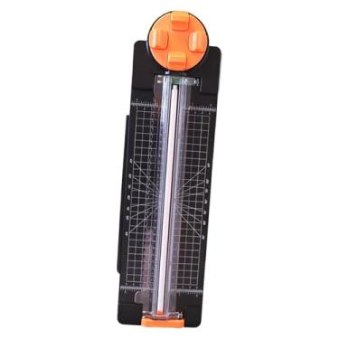 Imagem de Baoblaze Cortador de papel 4 em 1, máquina de corte de papel artesanal, onda reta, vinco pontilhado para cartões postais, álbuns, cartões, fotos, Preto